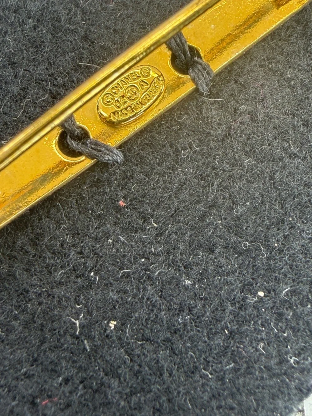 Chanel Choco Bar Matelassé Bag Motif Brooch